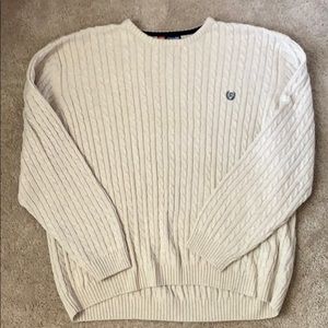 CHAPS Cream Knit Sweater